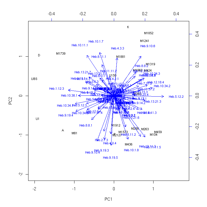 Biplot (Heb, binary, UBS)